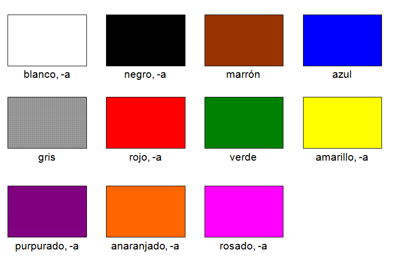 スペイン語の 色 会話で覚える単語 活用