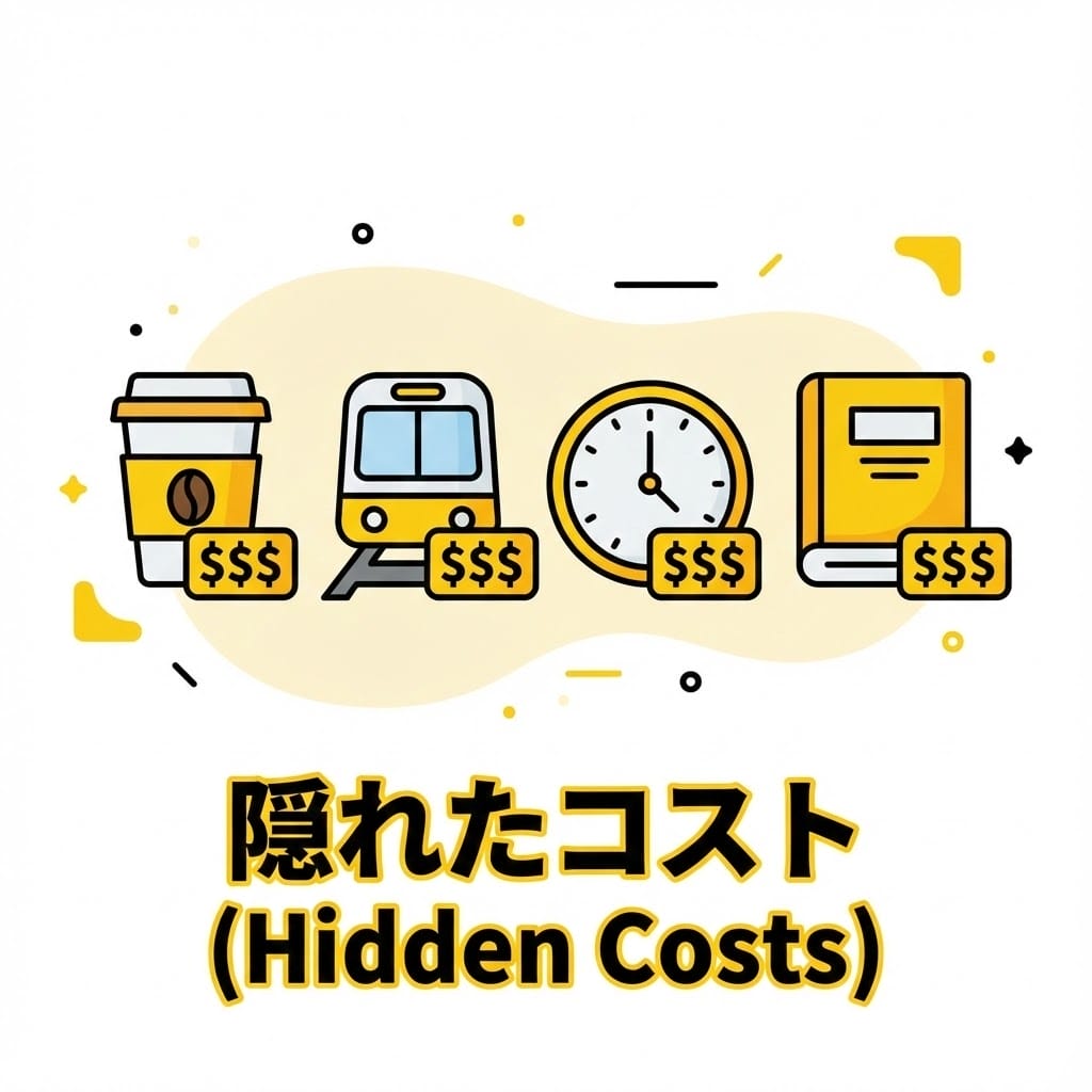 レッスン料以外にかかる様々なコストのアイコン