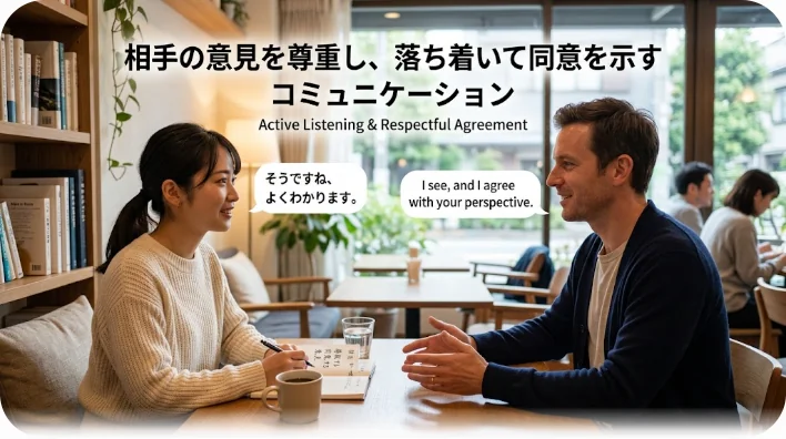 ノートと教材を広げて前向きにスペイン語を自習する様子